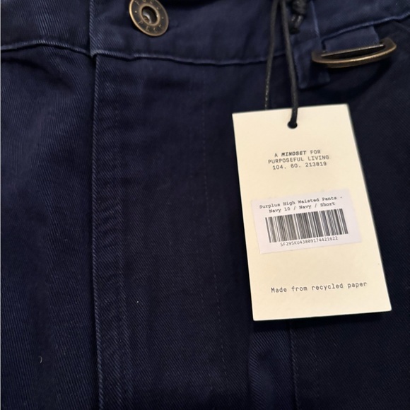 P & Co Surplus High Waisted Pants Navy - Picture 10 of 10